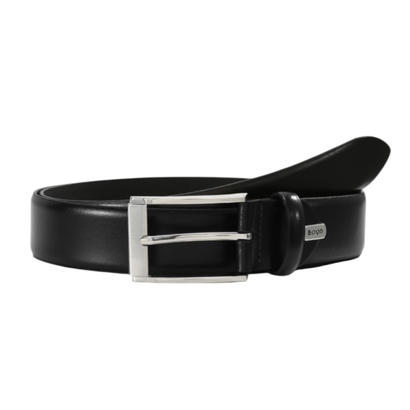 Lloyd Men’s Leather Belt Black Made in Germany Size 90 or 35” - Picture 5 of 15